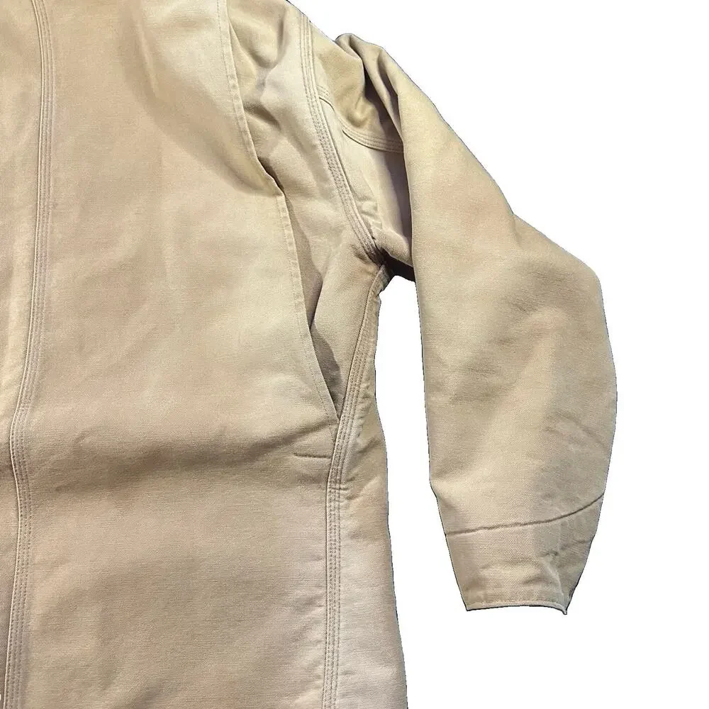 Vintage Carhartt Blanket Lined Duck Chore Coat Jacket Men's XL Brown 6BLJ C01